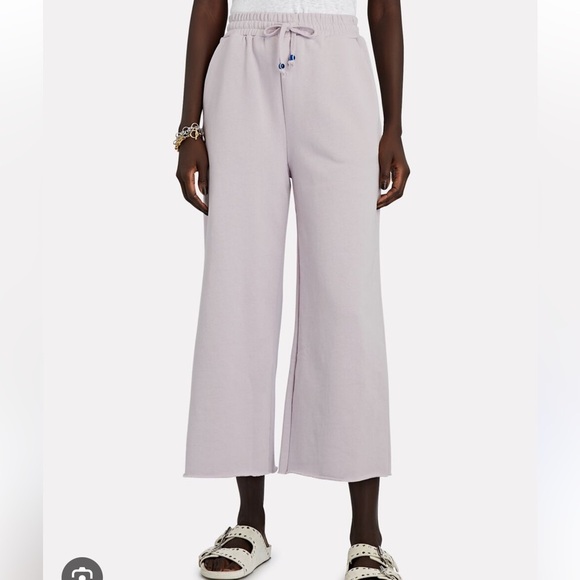 Staud 100% Cotton Wide-Leg Pants in Cream | size xs - Picture 13 of 16